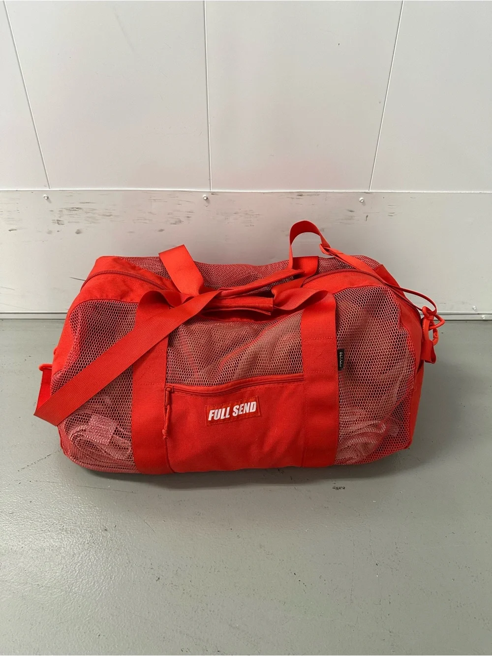 Full Send Mesh Duffel Bag w/ Shoulder Strap